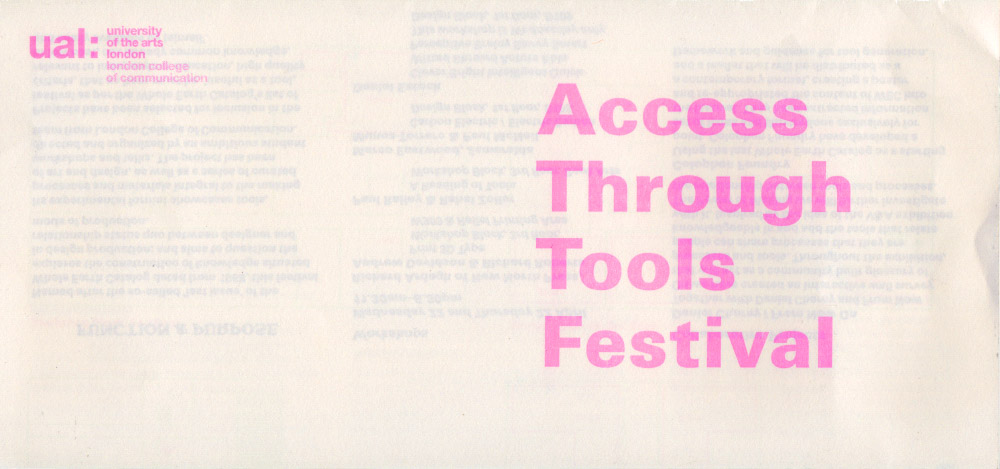 Thumbnail for Access Through Tools Festival